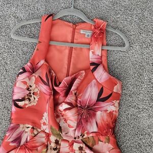Lulus Coral Floral Dress